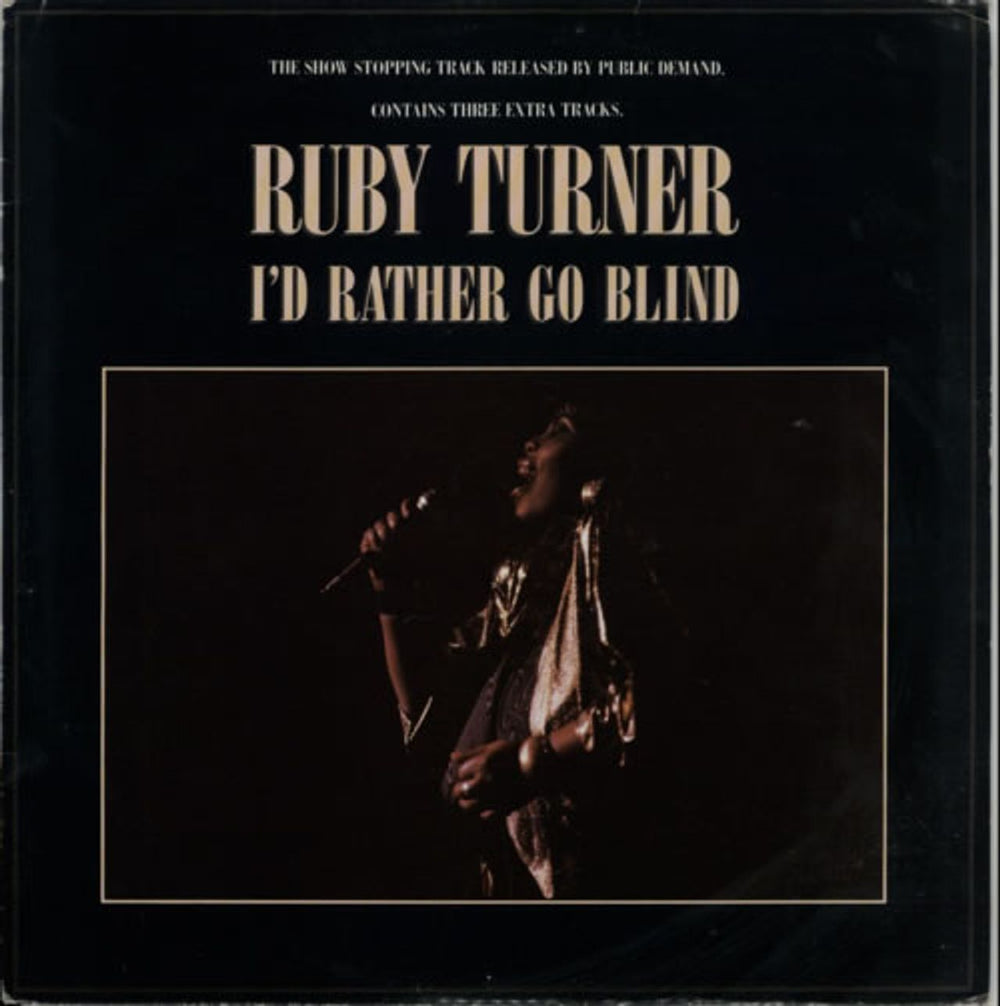 Ruby Turner I'd Rather Go Blind UK 12" vinyl single (12 inch record / Maxi-single) RTST1