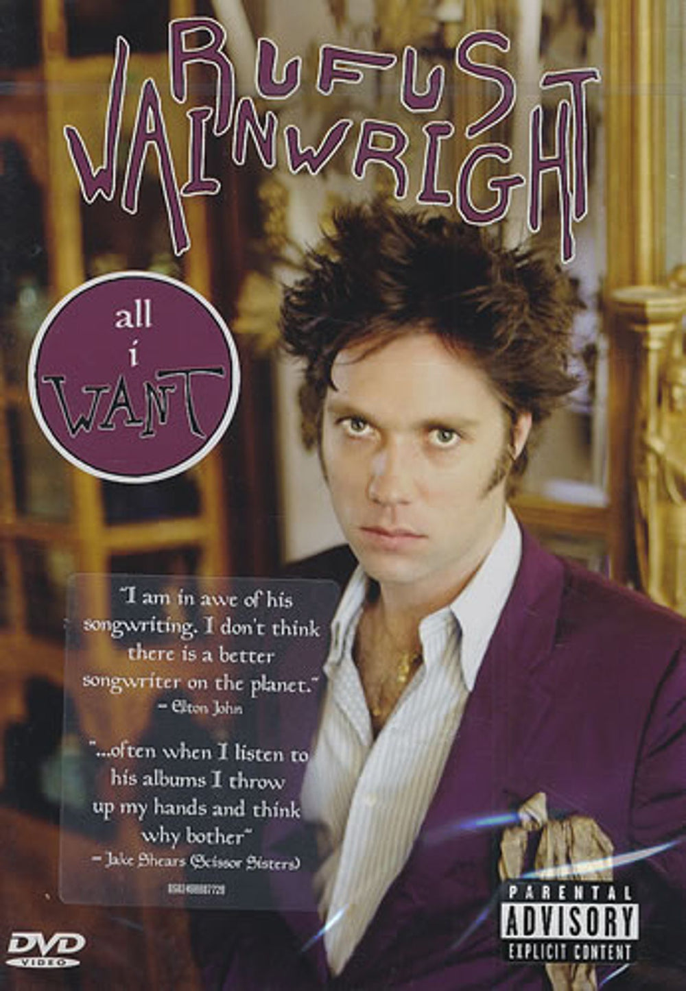 Rufus Wainwright All I Want UK DVD 9880772