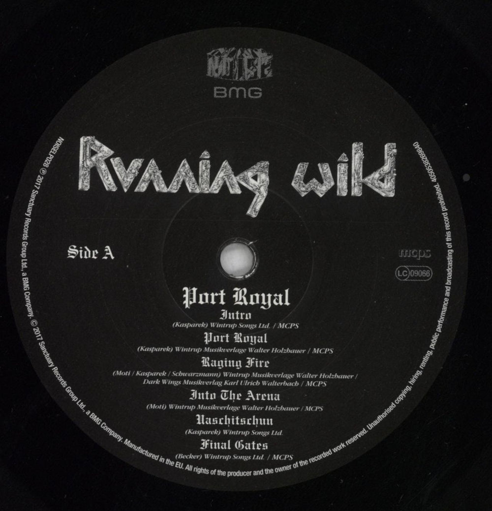 Running Wild Port Royal UK vinyl LP album (LP record) R56LPPO826752