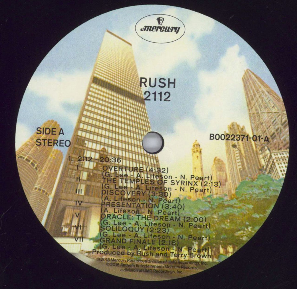 Rush 2112: Hologram Edition - 200gm US vinyl LP album (LP record) RUSLPHO829648