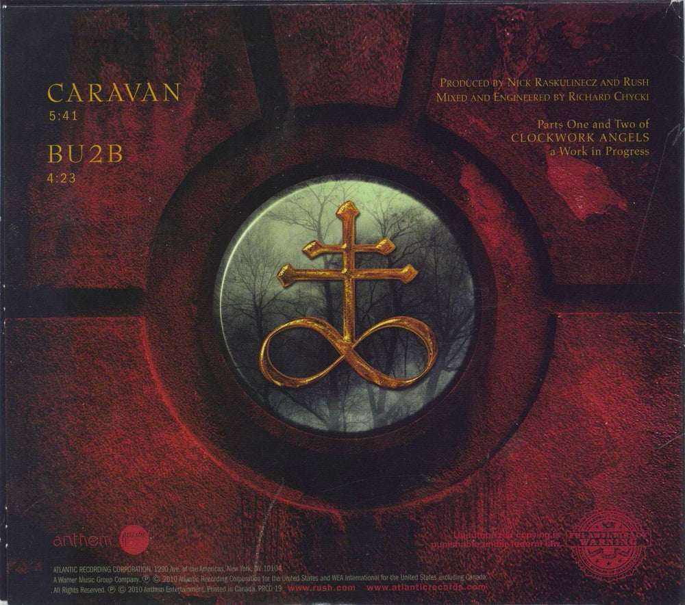 Rush Caravan / BU2B Canadian Promo CD single (CD5 / 5")