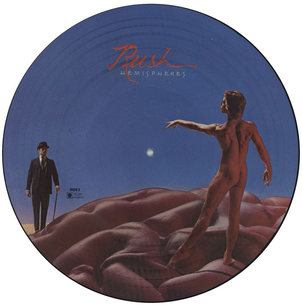 Rush Hemispheres Canadian picture disc LP (vinyl picture disc album)