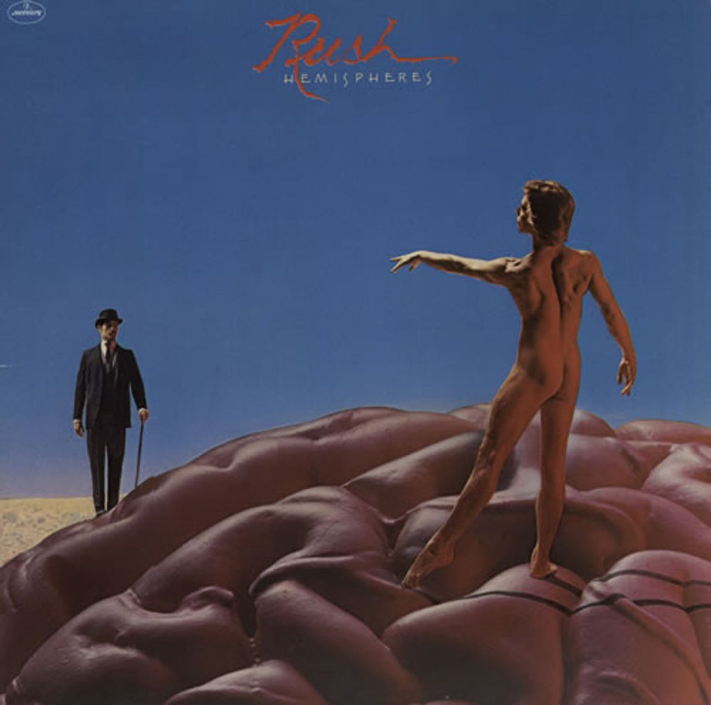 Rush Hemispheres + Poster Dutch vinyl LP album (LP record) 9111005