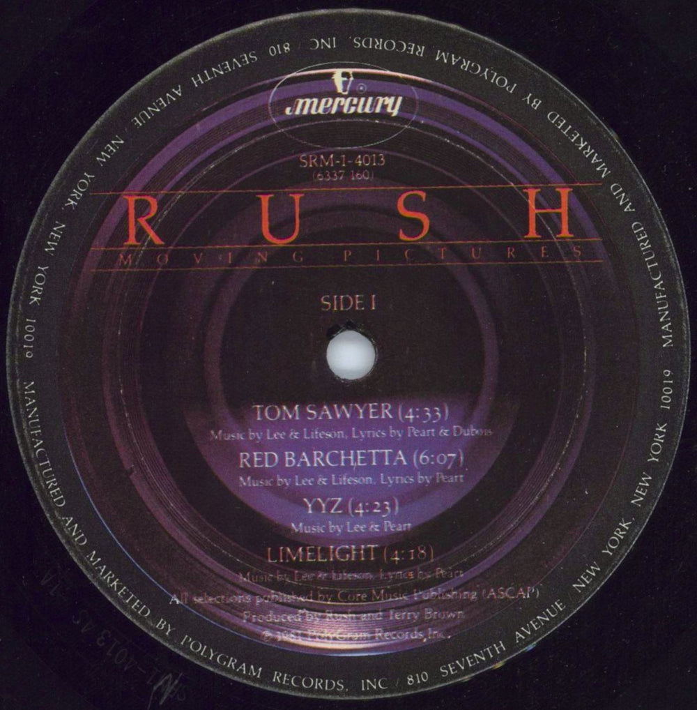 Rush Moving Pictures US vinyl LP album (LP record) RUSLPMO801473