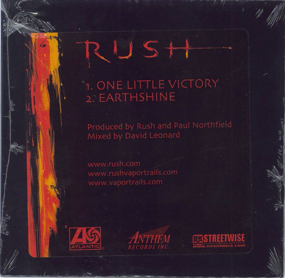 Rush One Little Victory - Sealed US Promo CD single (CD5 / 5") PRCD300857