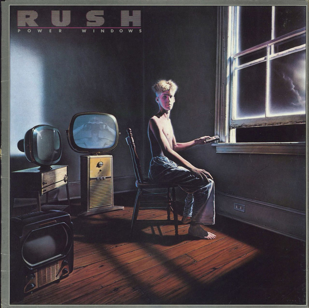 Rush Power Windows + Lyric Insert Australian vinyl LP album (LP record) 826098-1