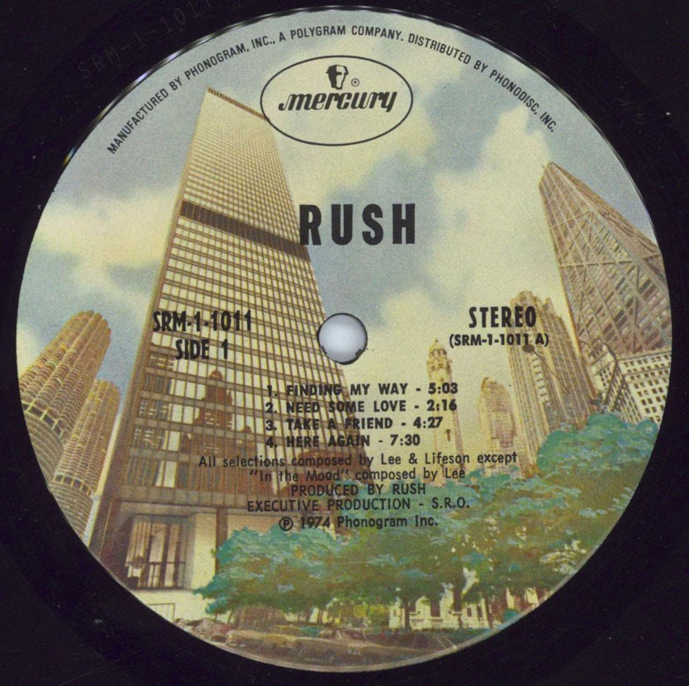 Rush Rush - 1st - Pitman US vinyl LP album (LP record) RUSLPRU597927