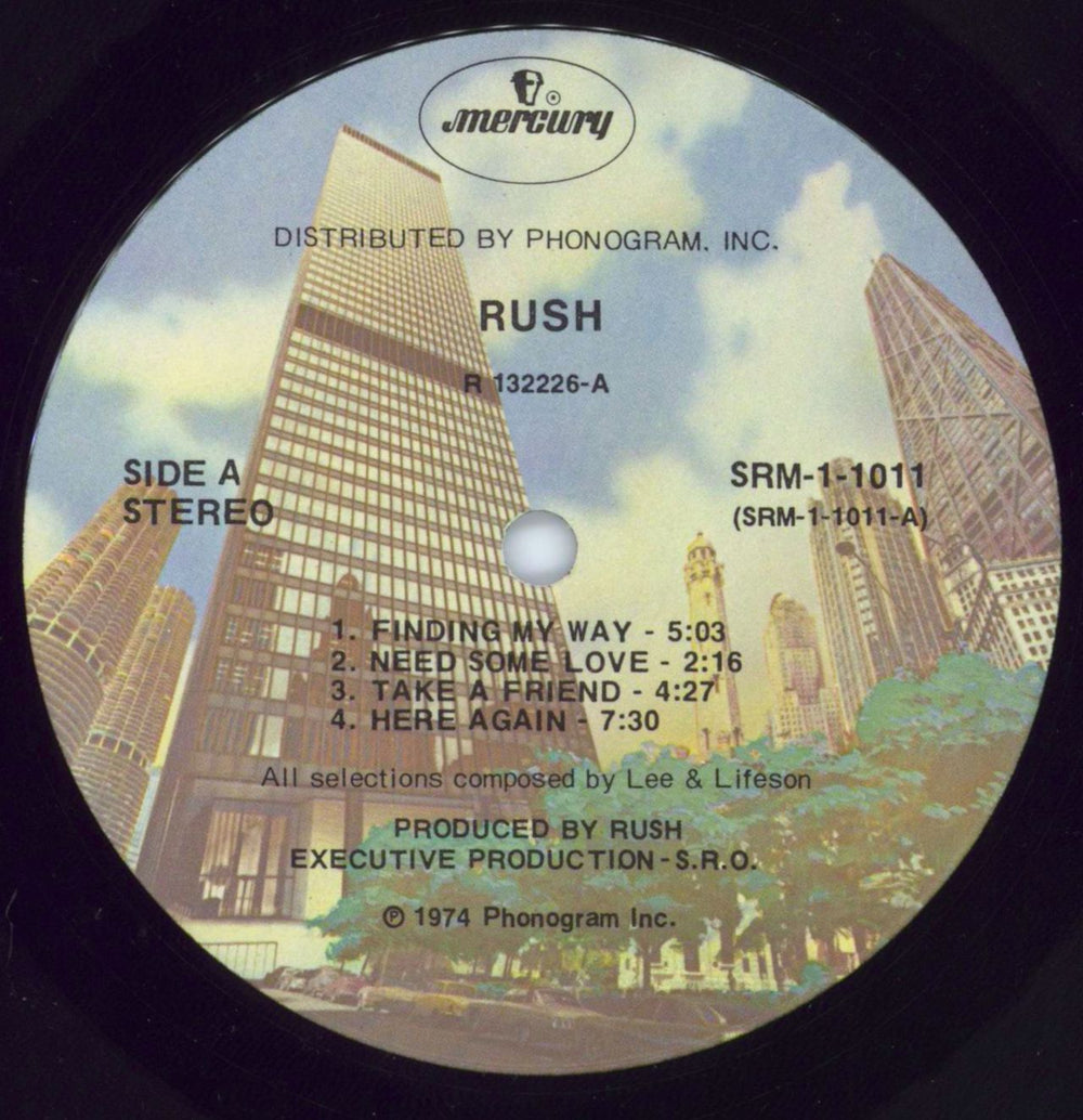 Rush Rush [Club Edition] US vinyl LP album (LP record) RUSLPRU798844