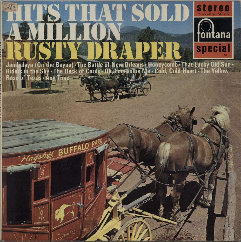 Rusty Draper Hits That Sold A Million UK vinyl LP album (LP record) SFL13011