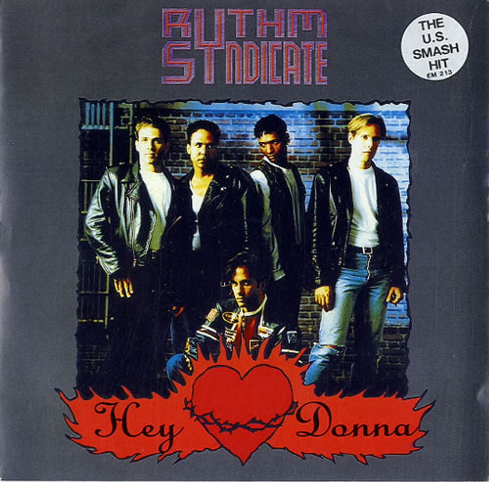 Rythm Syndicate Hey Donna UK 7" vinyl single (7 inch record / 45) EM213