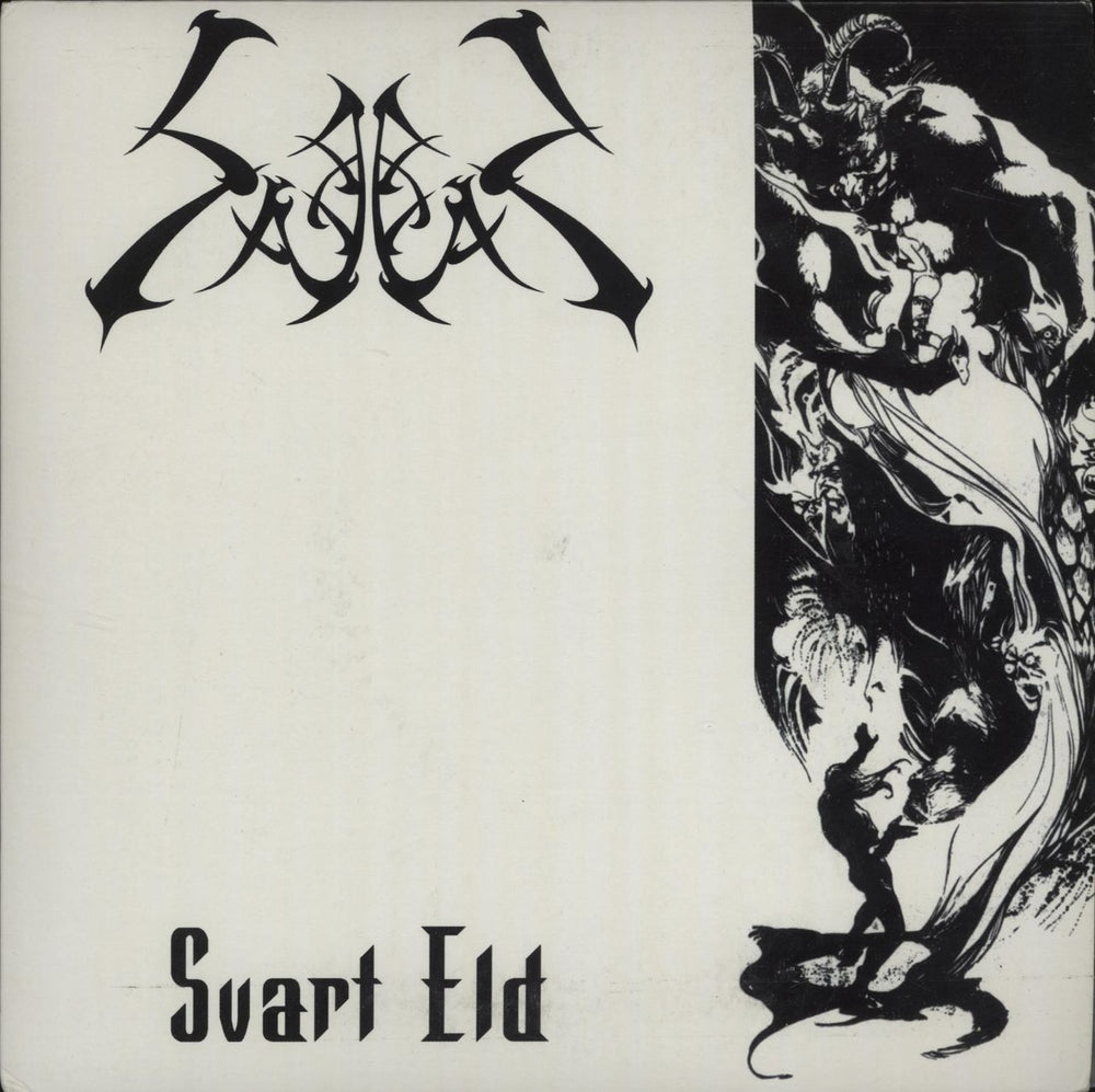 Sabbat (Japanese) Svart Eld - Demonslaught Sverige Swedish 7" vinyl single (7 inch record / 45) MN02