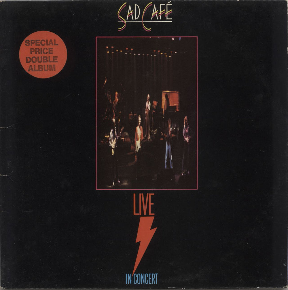 Sad Cafe Live In Concert + Hype Sticker UK 2-LP vinyl record set (Double LP Album) SADLP5