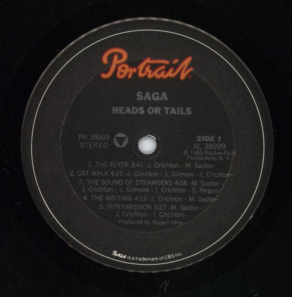 Saga Heads or Tales US vinyl LP album (LP record)