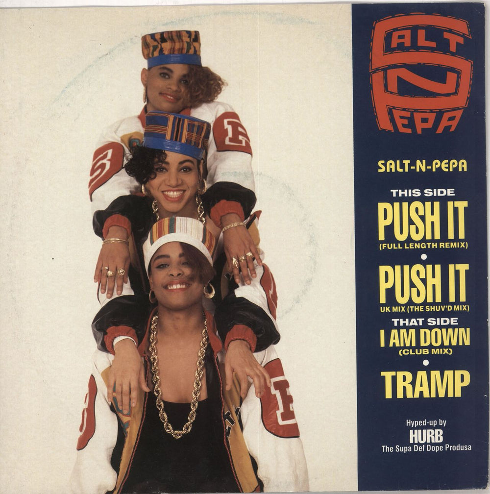 Salt N Pepa Push It - picture sleeve UK 12" vinyl single (12 inch record / Maxi-single) FFRRX2