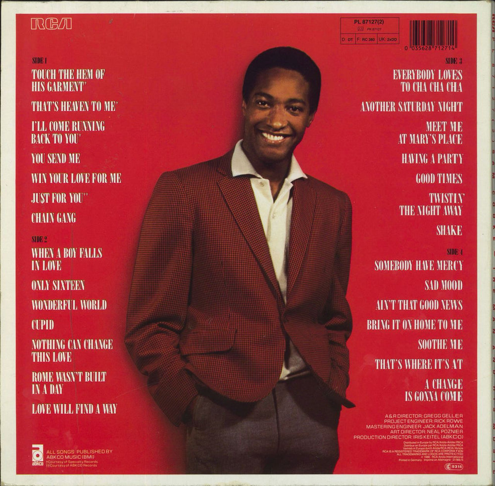 Sam Cooke The Man And His Music - EX German 2-LP vinyl record set (Double LP Album) 035628712714