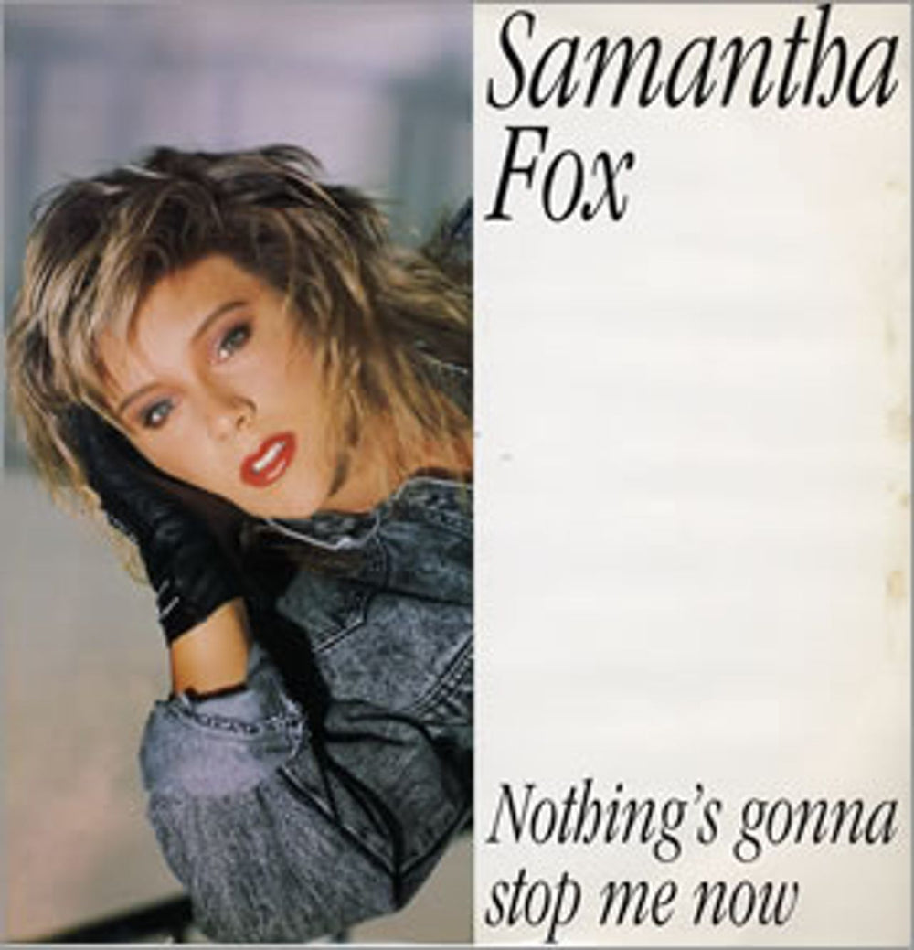 Samantha Fox Nothing's Gonna Stop Me Now UK 12" vinyl single (12 inch record / Maxi-single) FOXYT5