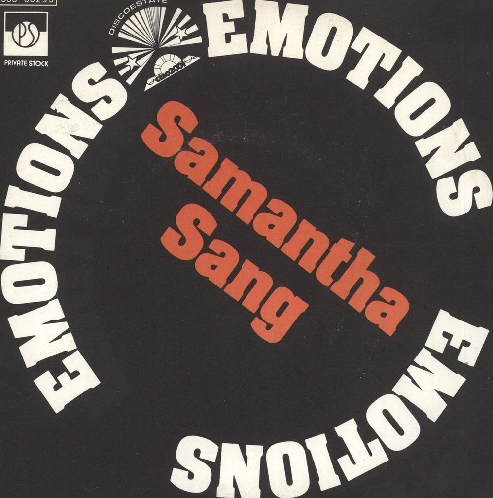 Samantha Sang Emotions Italian 7" vinyl single (7 inch record / 45) 3C006-60293