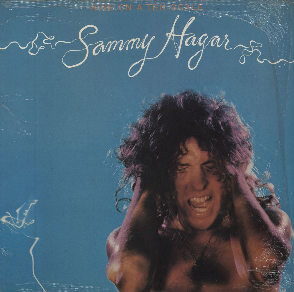 Sammy Hagar Nine On A Ten Scale - Shrink UK vinyl LP album (LP record) E-ST11489