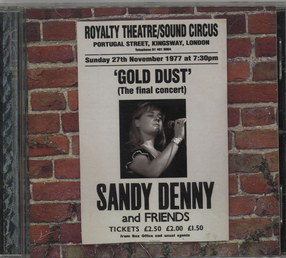 Sandy Denny Gold Dust - Live At The Royalty UK CD album (CDLP) IMCD252