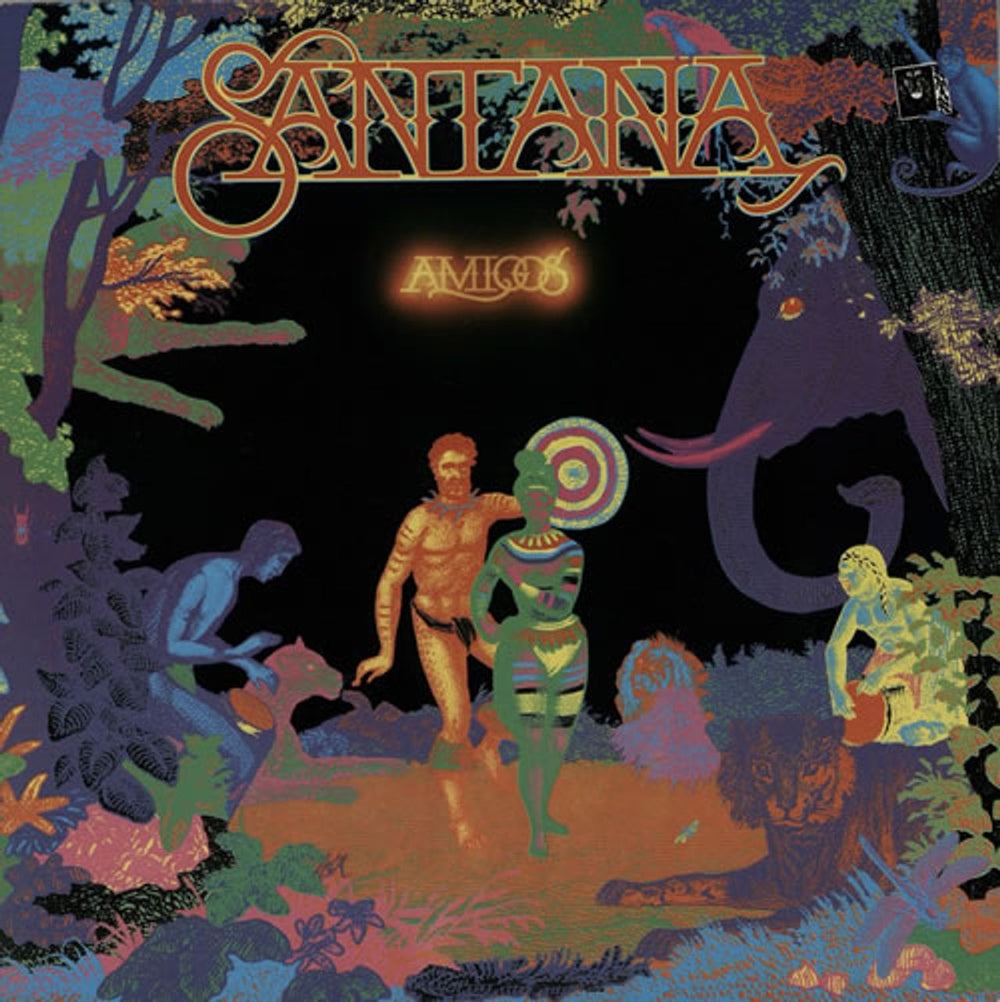 Santana Amigos UK vinyl LP album (LP record) 86005