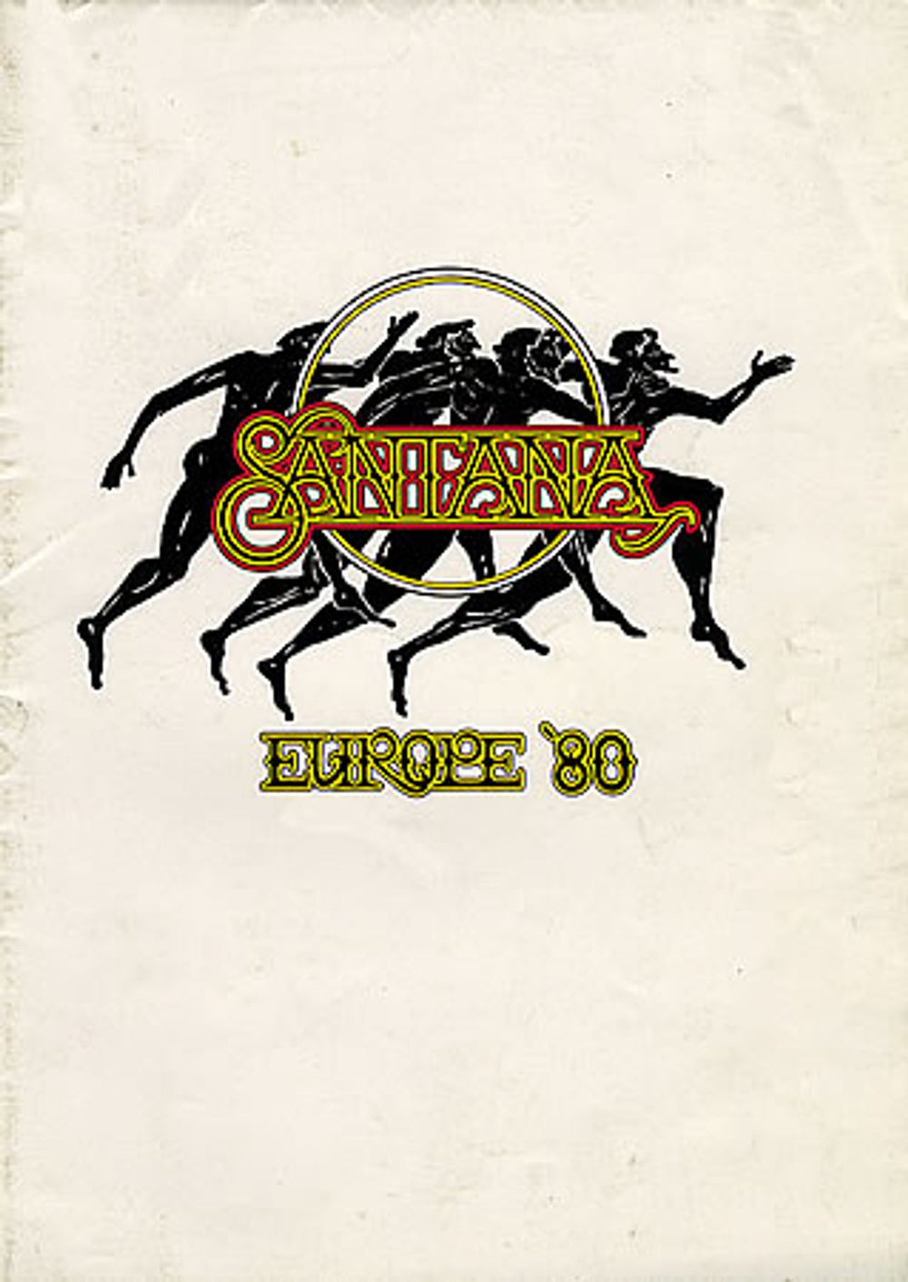 Santana Europe '80 UK tour programme TOUR PROGRAMME