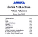 Sarah McLachlan Bloom - Remix 2 - 11-Track US CD-R acetate CDR ACETATE