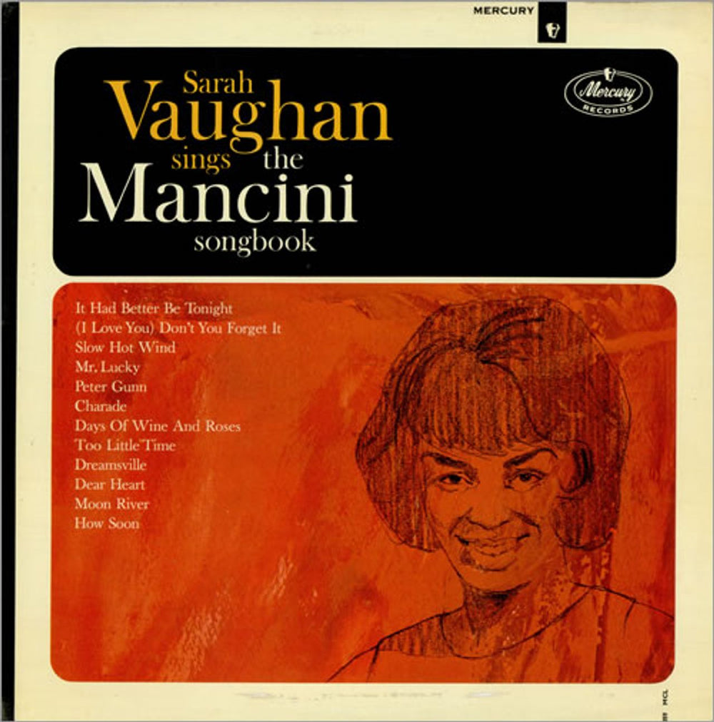 Sarah Vaughan Sings The Mancini Songbook UK vinyl LP album (LP record) 20059MCL