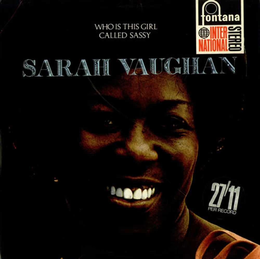 Sarah Vaughan Who Is This Girl Called Sassy? UK vinyl LP album (LP record) SFJL963