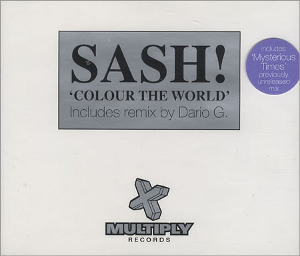 Sash! Colour The World UK CD single (CD5 / 5") CDMULTY48