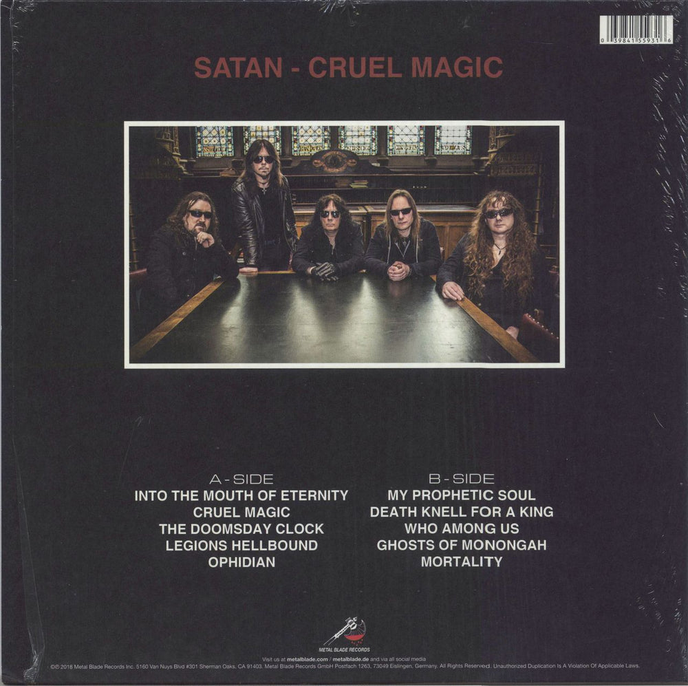 Satan Cruel Magic - 180 gram - shrink German vinyl LP album (LP record) 039841559316