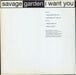 Savage Garden I Want You UK Promo 12" vinyl single (12 inch record / Maxi-single) XPR2350