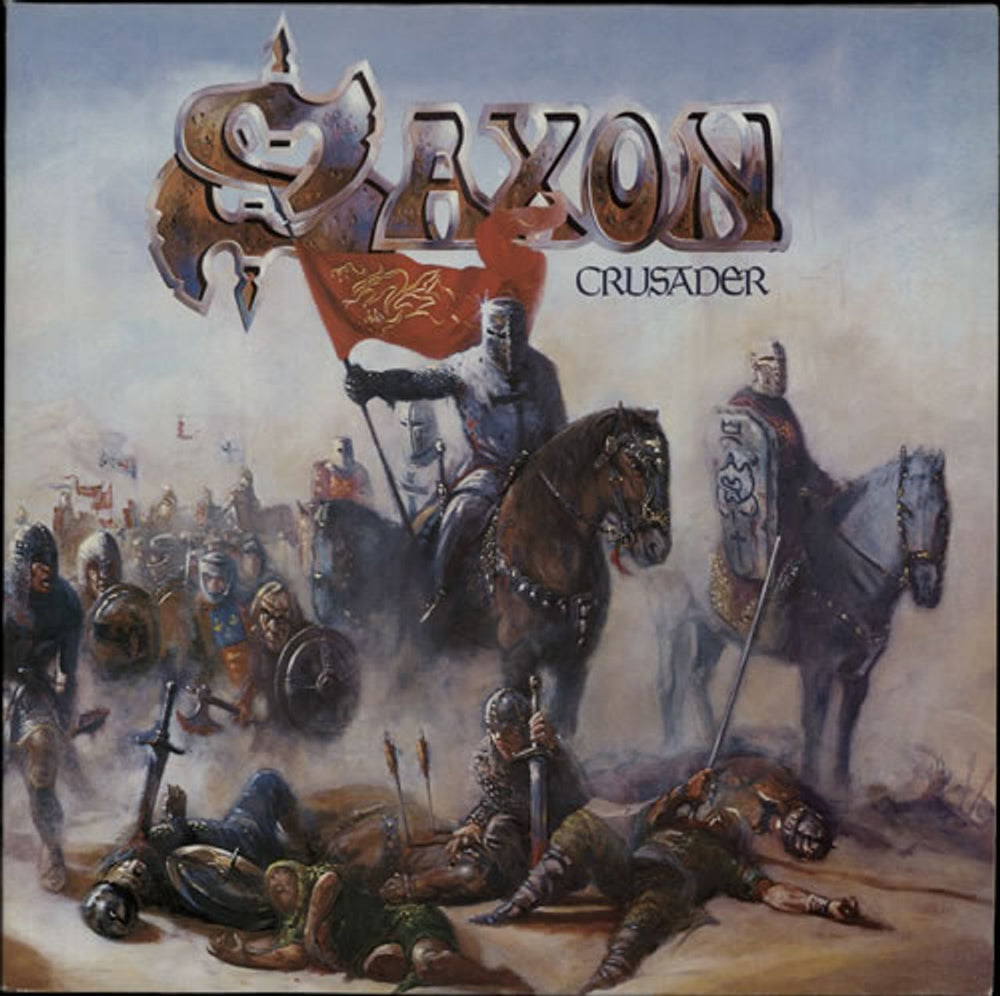 Saxon Crusader UK vinyl LP album (LP record) EMS1168