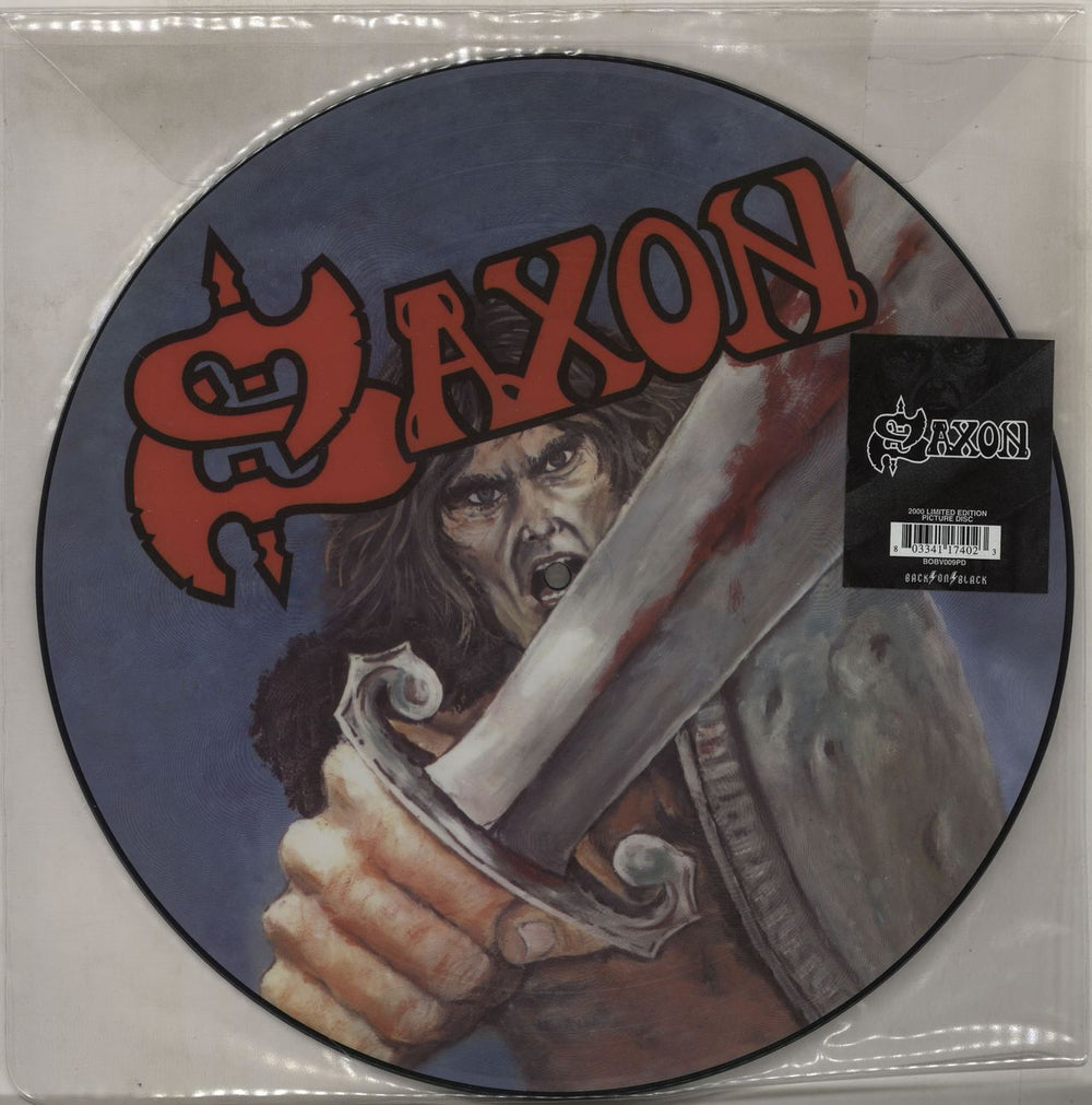 Saxon Saxon UK picture disc LP (vinyl picture disc album) BOBV009PD