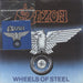 Saxon Wheels Of Steel - + Patch UK 7" vinyl single (7 inch record / 45) CAR143