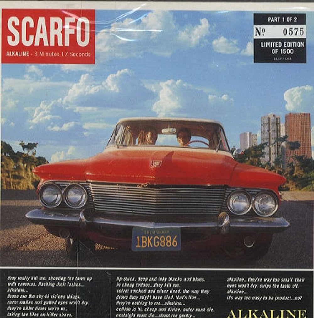 Scarfo Alkaline UK 7" vinyl single (7 inch record / 45) BLUFF044