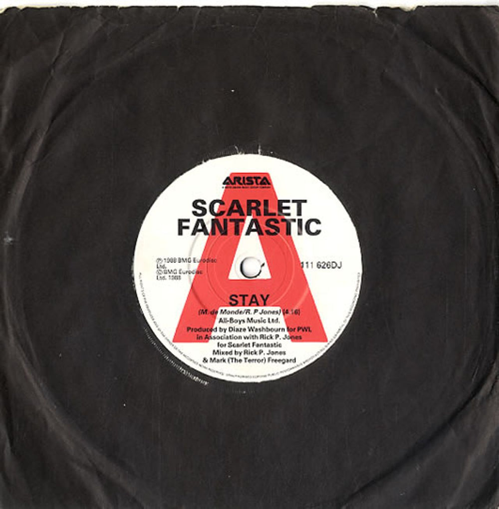 Scarlet Fantastic Stay - Promo UK Promo 7" vinyl single (7 inch record / 45) 111626DJ