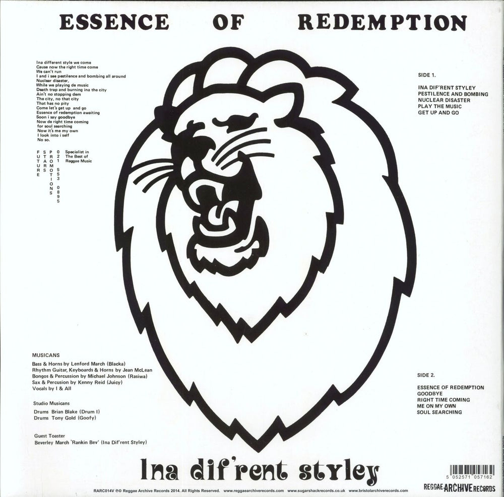 Sceptre Essence Of Redemption - Ina Dif'rent Styley UK vinyl LP album (LP record) 5052571057162