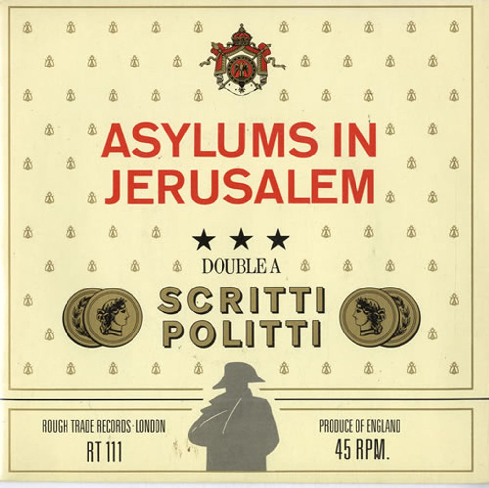 Scritti Politti Asylums In Jerusalem UK 7" vinyl single (7 inch record / 45) RT111