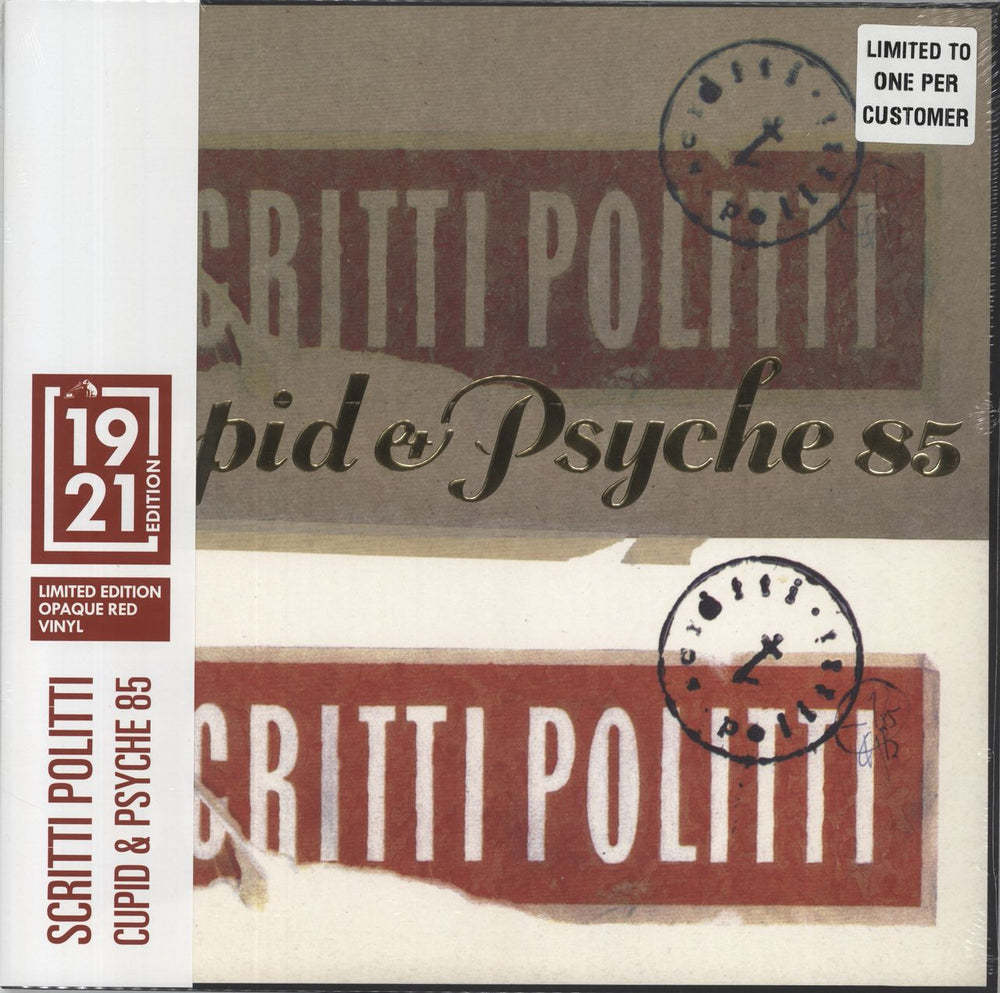 Scritti Politti Cupid & Psyche 85: HMV 1921 - Red Vinyl - Sealed UK vinyl LP album (LP record) RTRADLP695