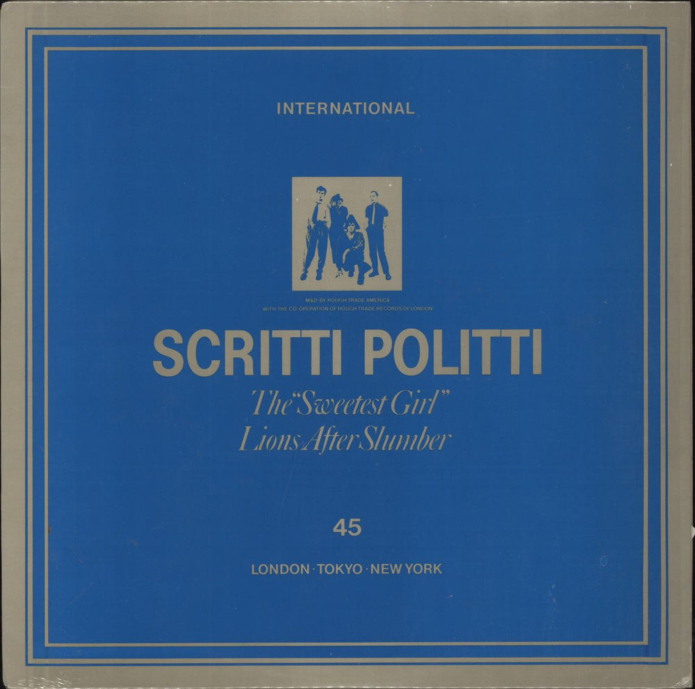 Scritti Politti The "Sweetest Girl" US 12" vinyl single (12 inch record / Maxi-single) TRADE2/12