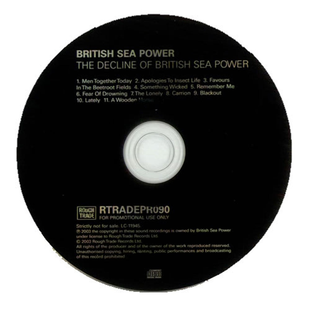 Sea Power The Decline Of British Sea Power UK Promo CD album (CDLP) RTRADEPR090