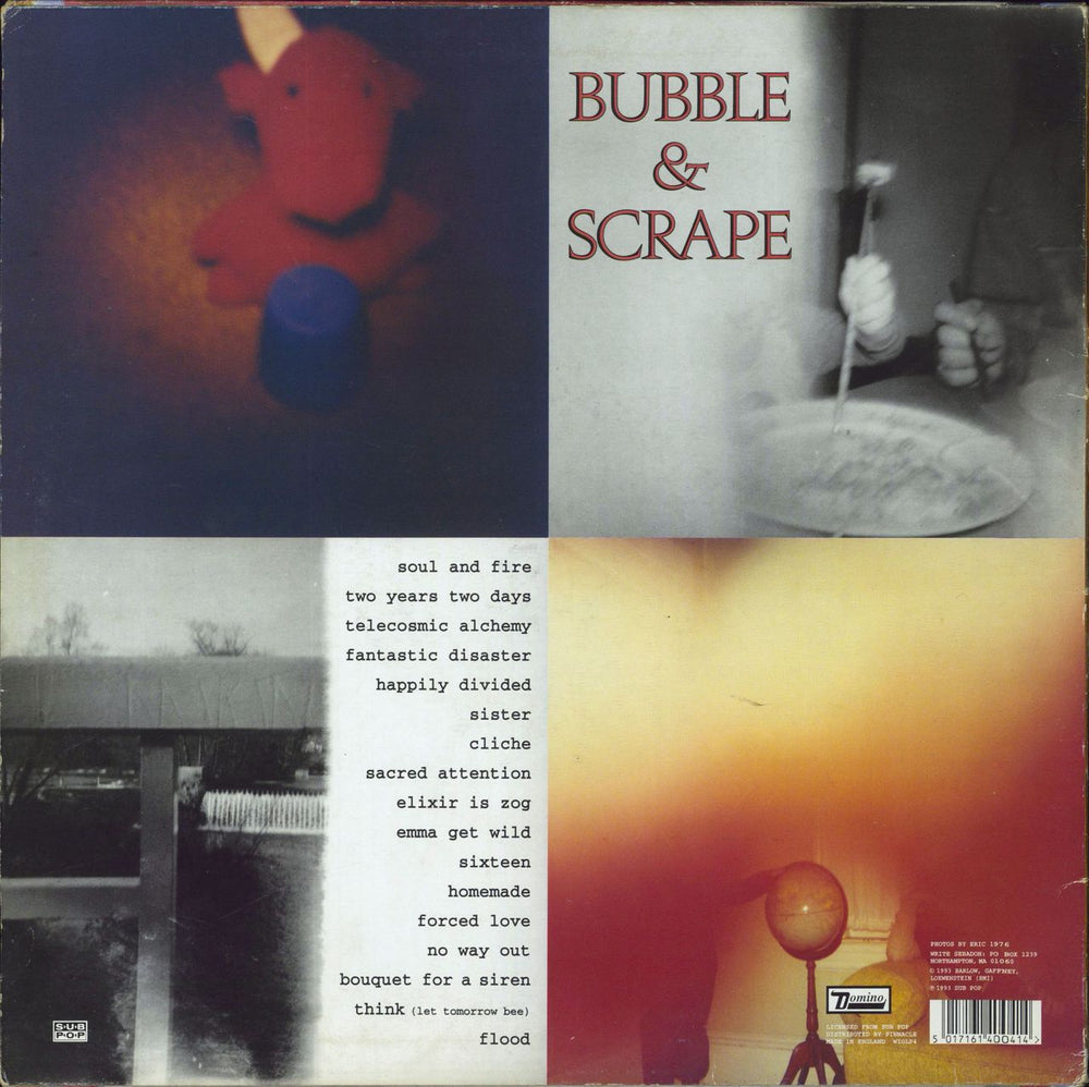 Sebadoh Bubble & Scrape - EX UK vinyl LP album (LP record) 5017161400414