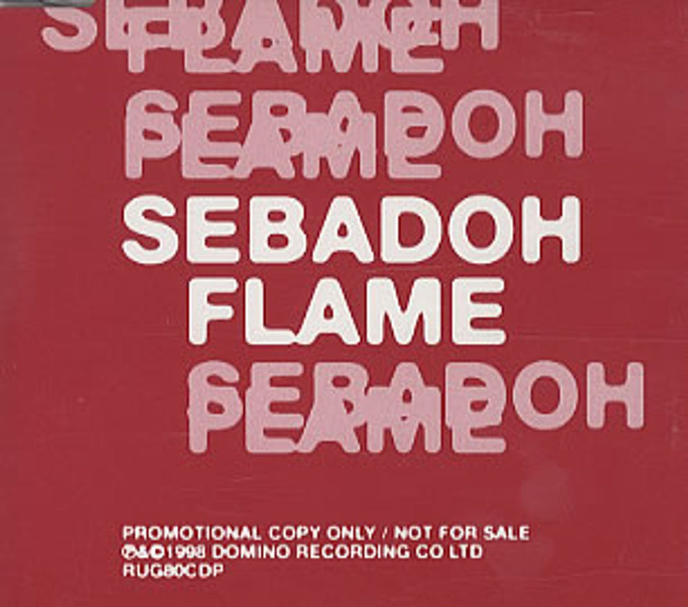 Sebadoh Flame UK Promo CD single (CD5 / 5") RUG80CDP