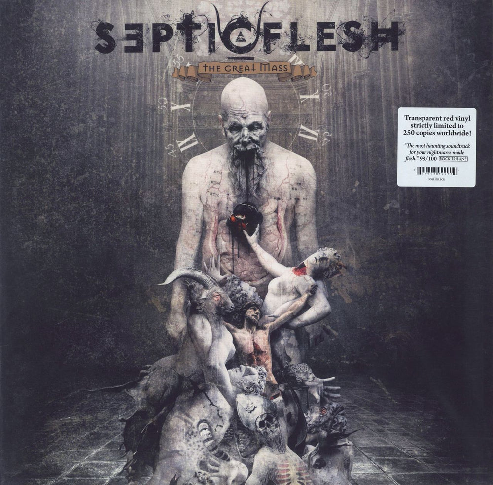 SepticFlesh The Great Mass - Red UK vinyl LP album (LP record) SOM229LP