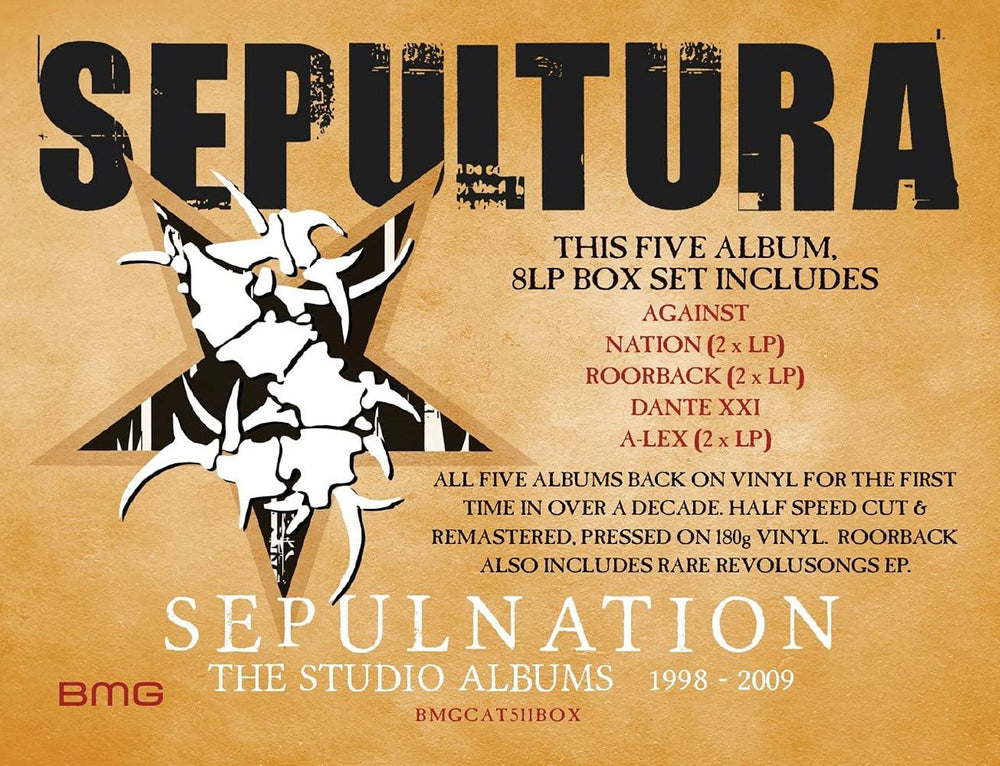 Sepultura Sepulnation: The Studio Albums 1998-2009 - 8LP Box Set - Sealed UK Vinyl Box Set