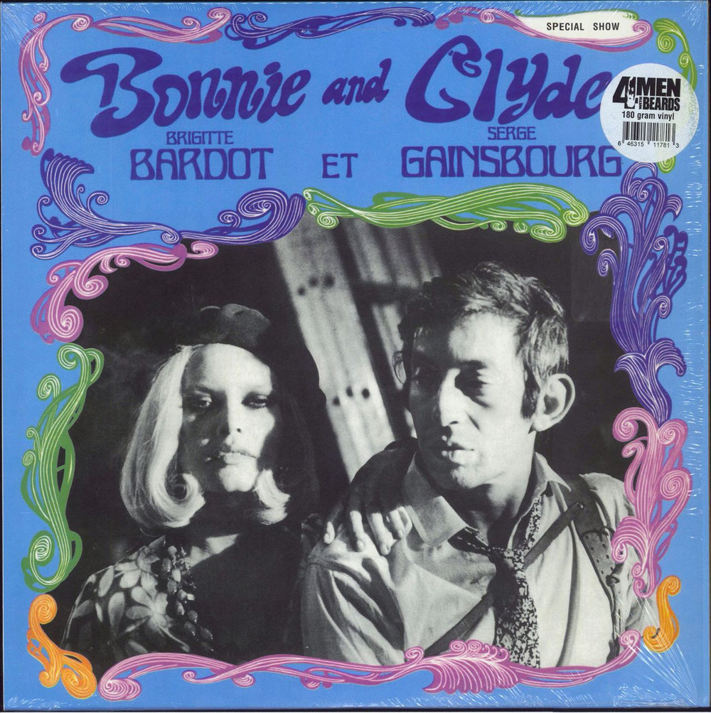 Serge Gainsbourg Bonnie And Clyde US vinyl LP album (LP record) 4M178