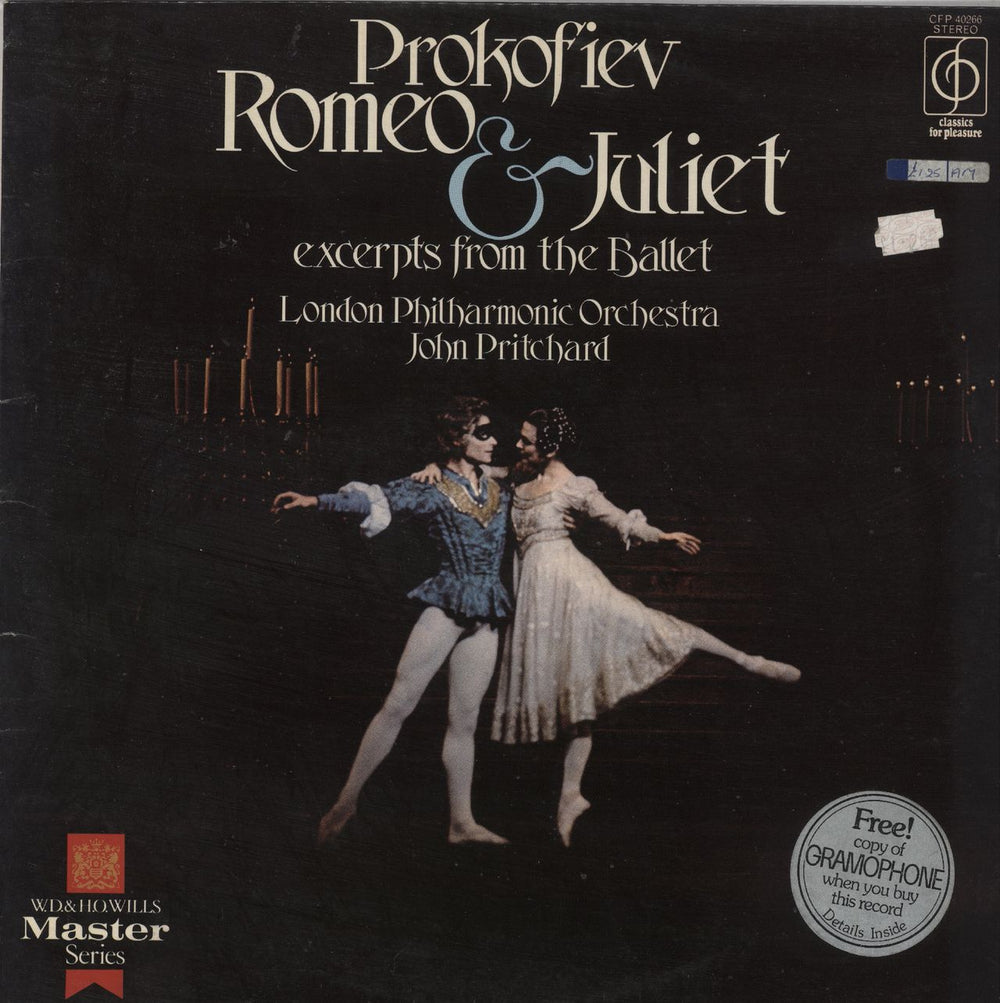 Sergei Prokofiev Prokofiev Excerpts From The Ballet Romeo & Juliet UK vinyl LP album (LP record) CFP40266