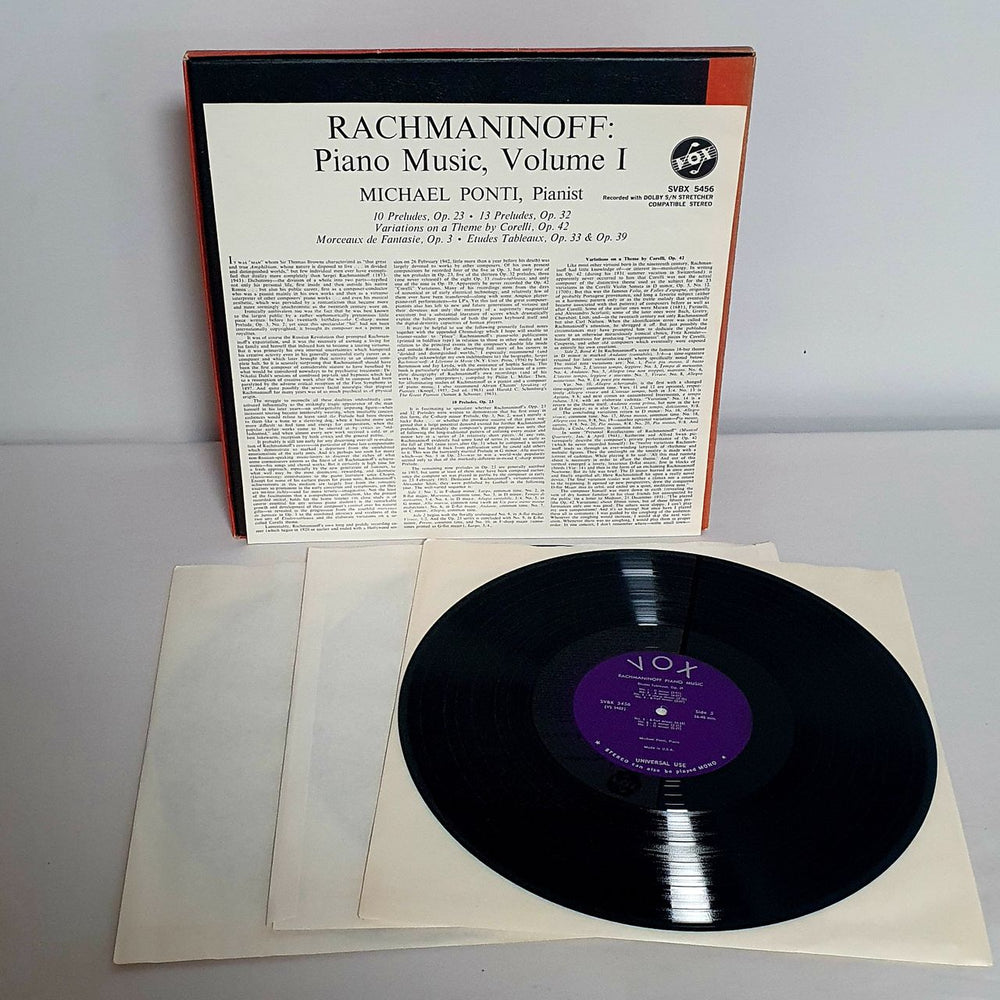 Sergei Rachmaninov Rachmaninoff: Piano Music, Volume I US Vinyl Box Set RL7VXRA760710