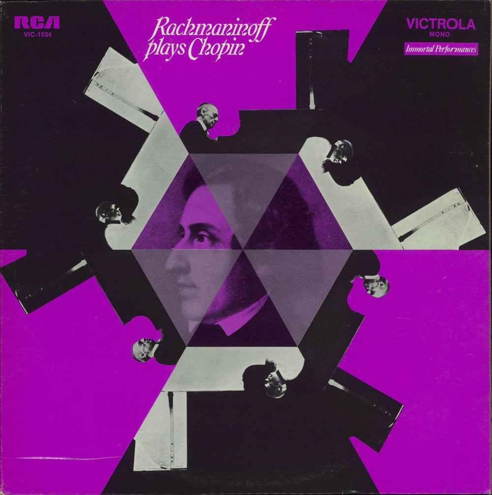 Sergei Rachmaninov Rachmaninoff Plays Chopin US vinyl LP album (LP record) VIC-1534