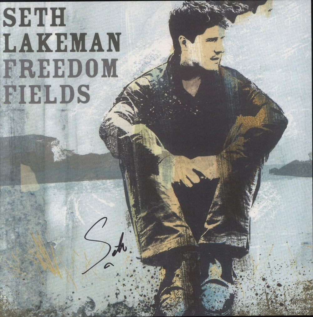 Seth Lakeman Freedom Fields: 15th Anniversary - Blue Vinyl - Sealed + Autographed Print UK vinyl LP album (LP record) SZMLPFR812381